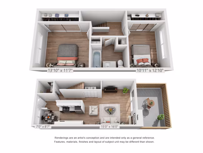 2x1.5 E floor plan